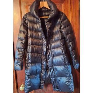 UNIQLO Ultra Light Down Long Coat Black M Warm Lightweight Used